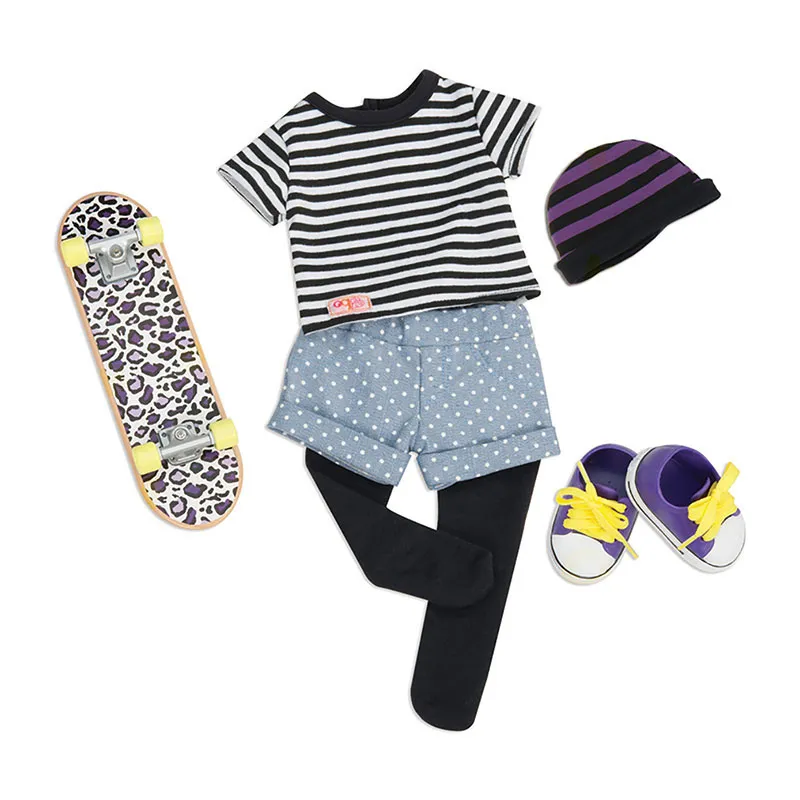 Tenue Skate Gris - Poupée 46cm-0