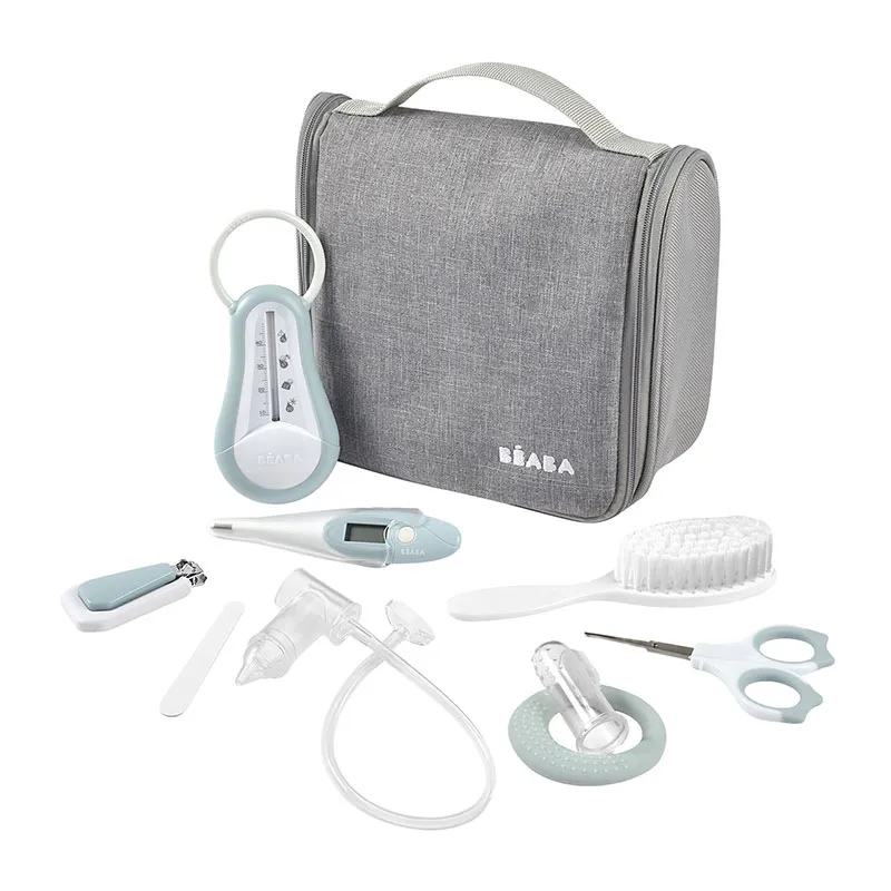 Trousse de toilette nomade 9 access. - Green Blue -1
