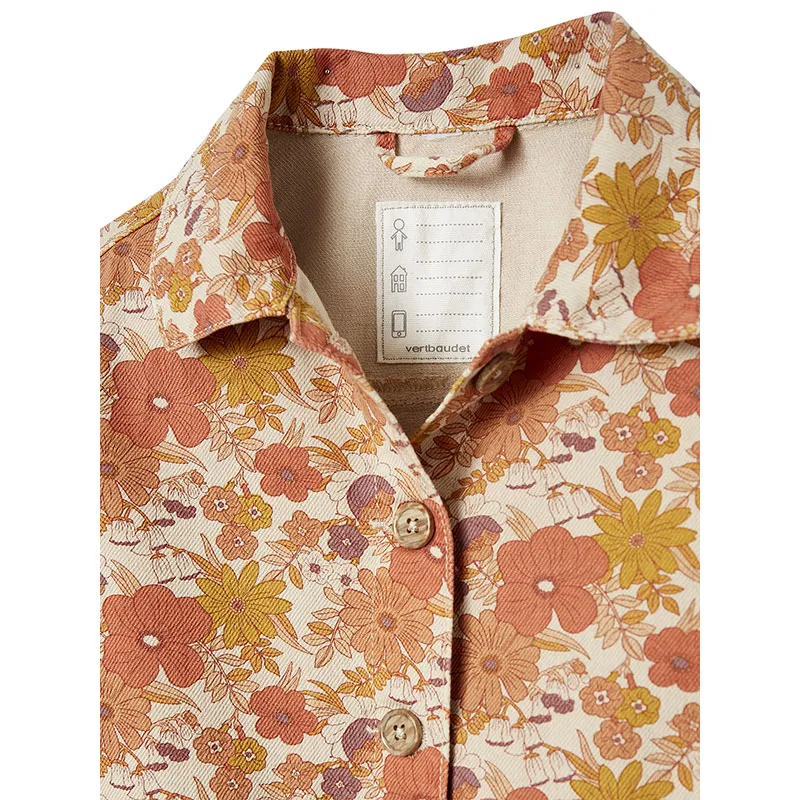 Veste imprimée fleurs fille - Rose-2