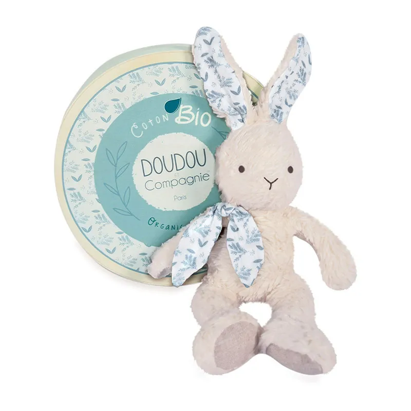 Peluche Botanic Bio Lapin Blanc - 25cm-0