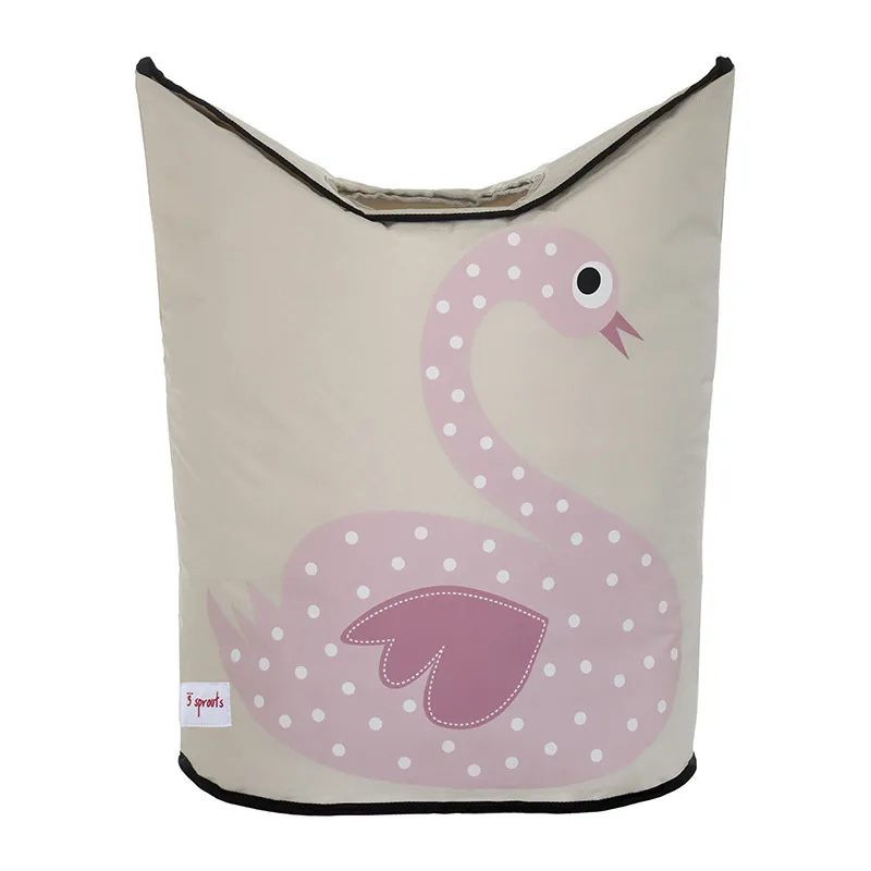 Panier à linge Cygne - 56x48x28cm-1