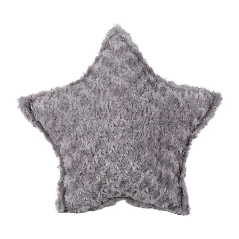 Coussin Etoile Gris - 43x10x43cm-0