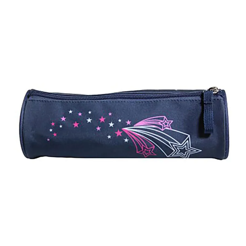 Trousse ronde Phileas Bleu - 22x7cm-3