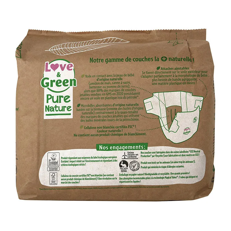 Couches Éco Pure Nature T.5/11-25kg - 6x33-1
