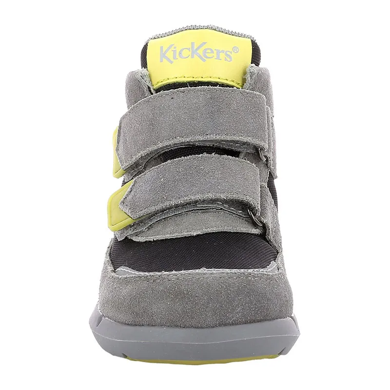 Sneakers hautes Junibo - Gris/Vert-2