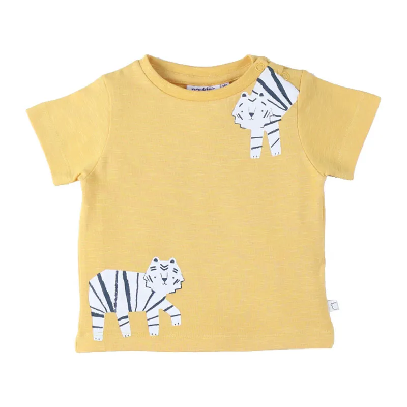 T-shirt MC Tigre Graphique - Jaune-1
