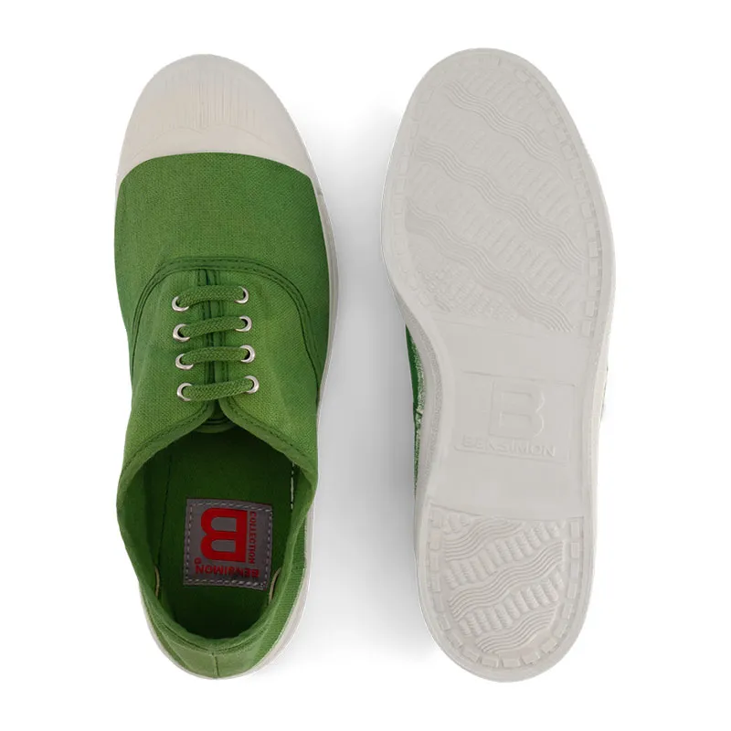 Tennis à lacets Femme - Vert Prairie-3