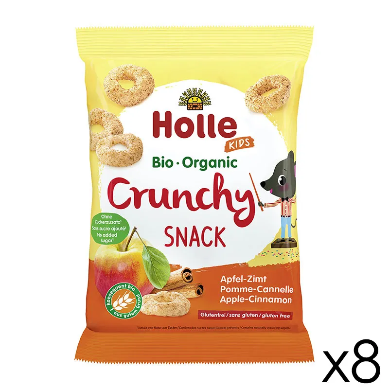 8x25g Crunchy Snack Pomme BIO - 36m+-0
