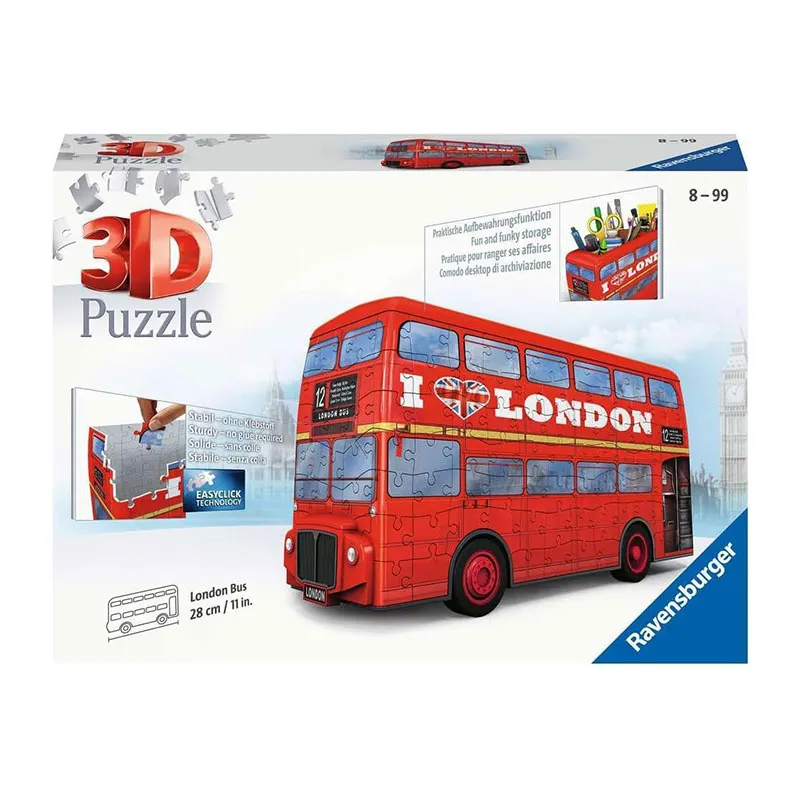 Puzzle 3D Bus londonien 216pcs - 8+-0