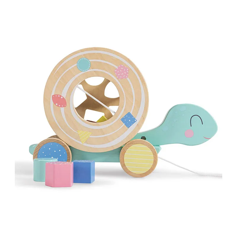 Jouet à tirer + Formes Tortue - 12m+-2