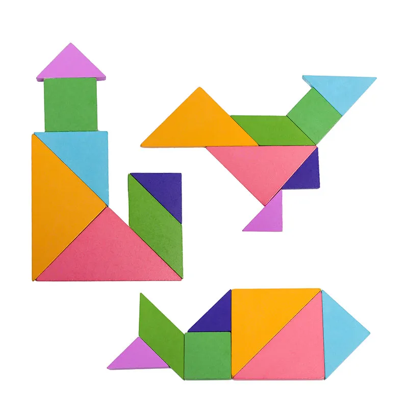 Livre + Tangram magnét. 7pcs - 36m+-1