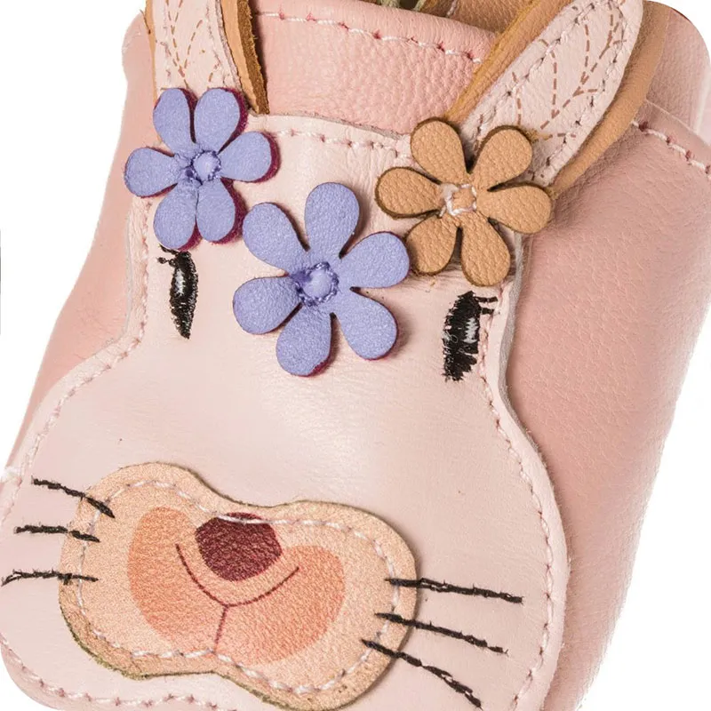 Chaussons cuir extra souple Lapin-7
