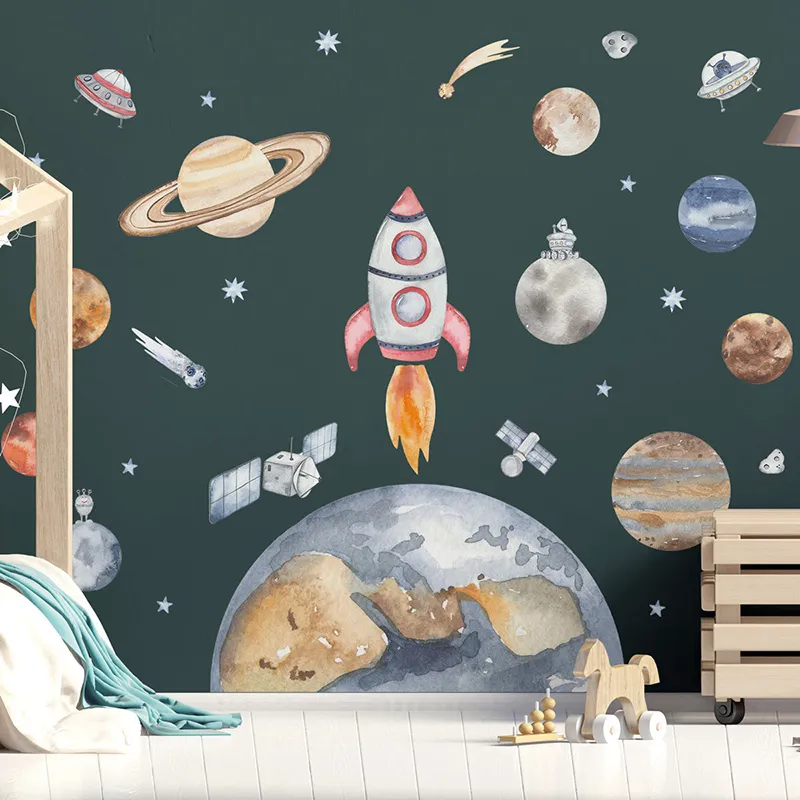 Stickers - Planète Terre dans l'espace-1