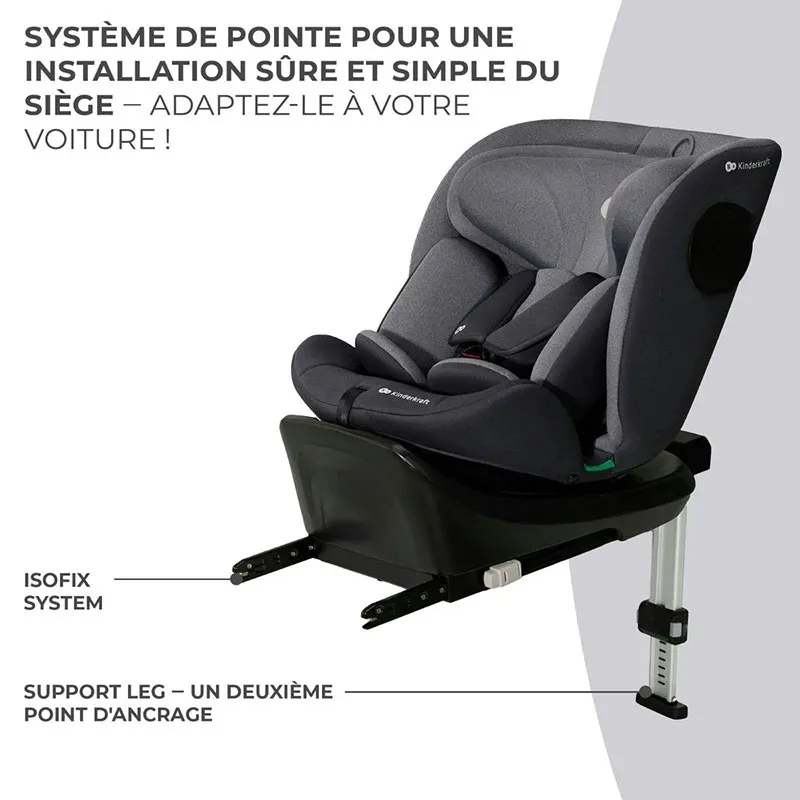 Siège-auto pivotant I-360 i-Size/Isofix 40-150 cm - Grey-8