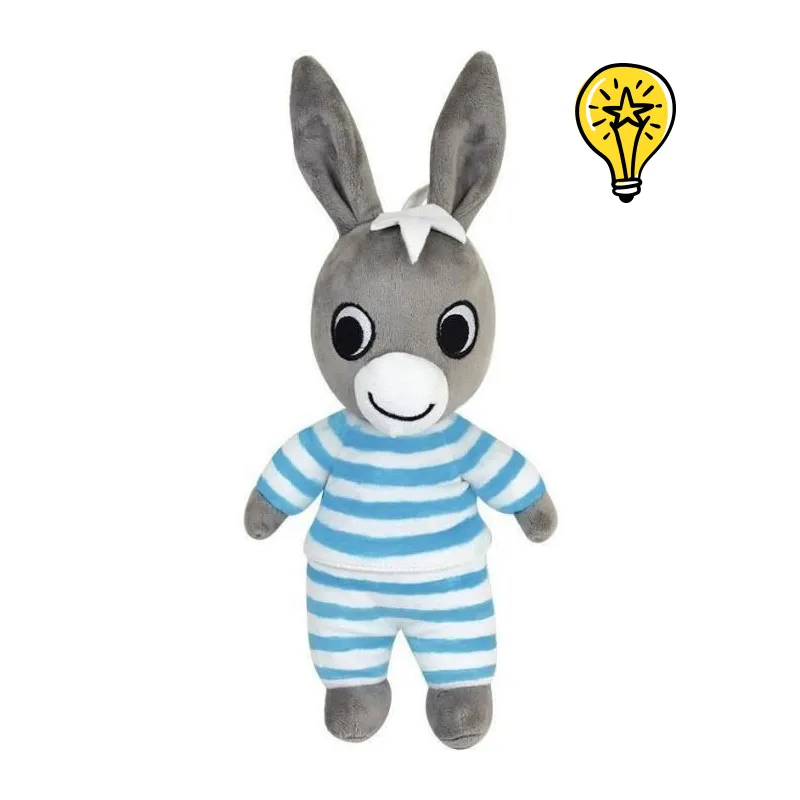 Peluche lumineuse 25cm l'Âne Trotro - 0m+-0