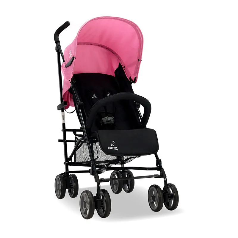 Poussette canne Trotter Plus Noir/Rose - 6m+-1