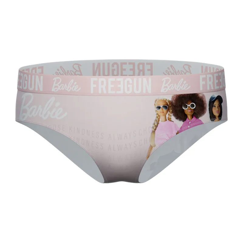 2 culottes fille Barbie - Rose/Blanc-3