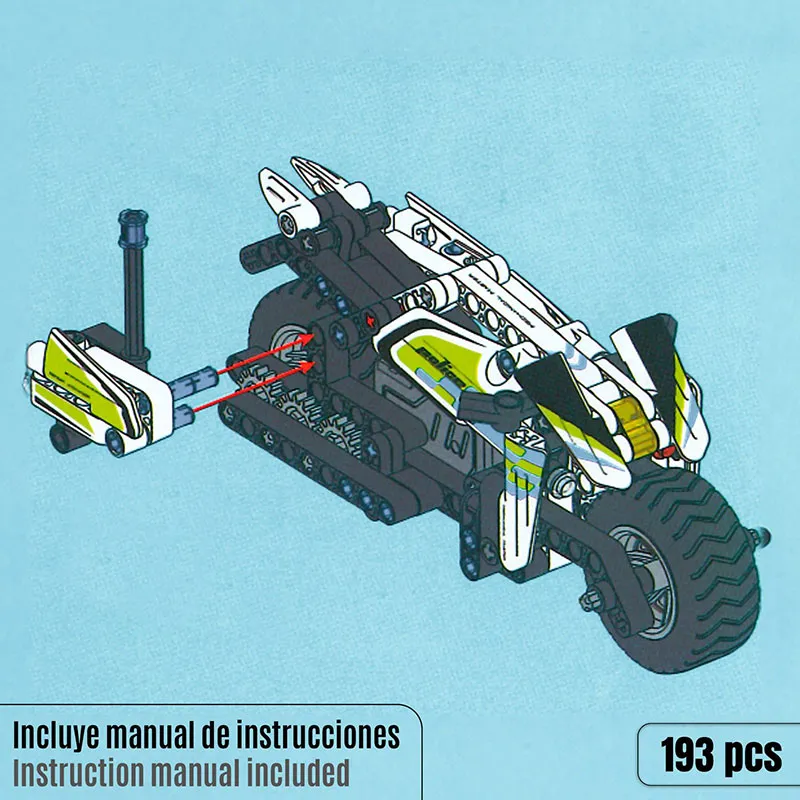 Moto de police à construire 199pcs - 6+-2