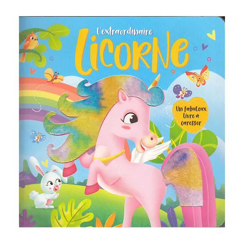 Extraordinaire licorne Un fabuleux livre à caresser - 36m+-0