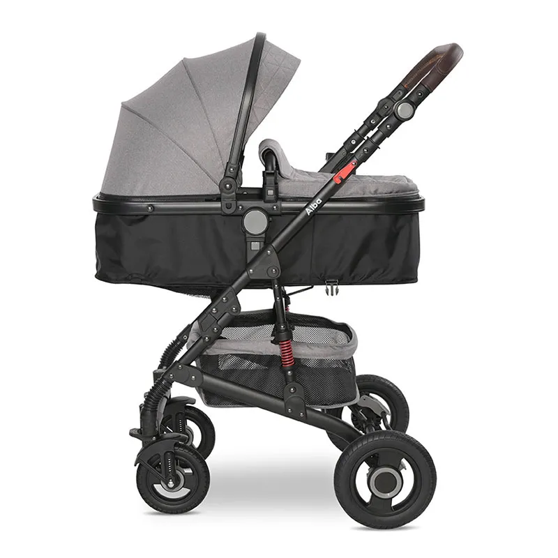 Poussette transformable 2en1 Alba Premium Gris - 0m+-15
