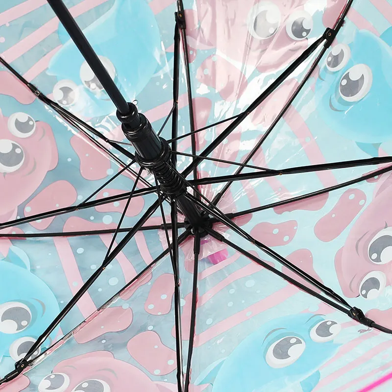 Parapluie auto. Dauphins - Rose/Bleu-4