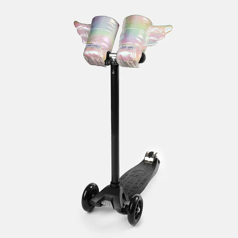 Moufles Enfant Wings avec attaches pour vélo/trottinettes - Iridescent-3
