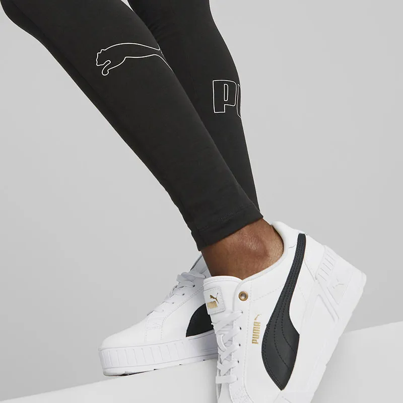 Legging 7/8 Femme Power Colorblock Puma - Noir-6