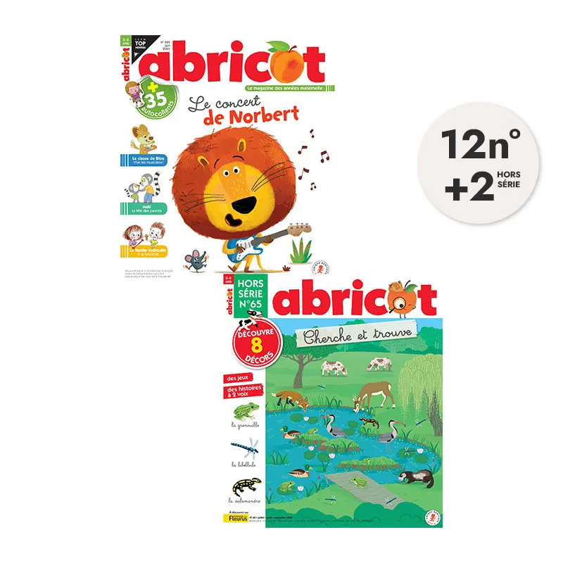 Abo.1an Abricot + 2 HS 14n° - 3-5+-0