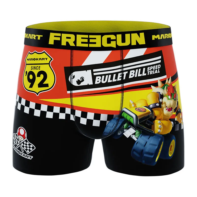 4 Boxers Garçon Super Mario Kart - Jaune/Rouge/Noir/Bleu-8