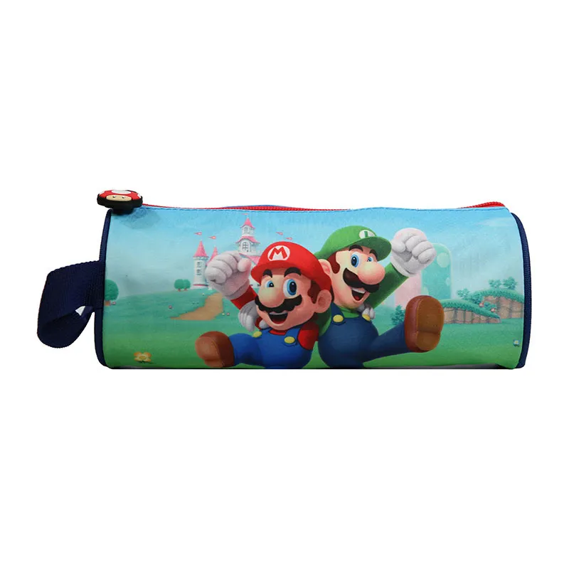Trousse ronde Super Mario Bleu - 22x8cm-0