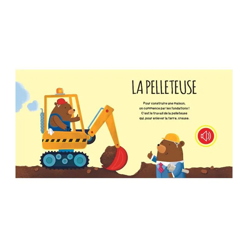 Livre sonore Les engins de chantier - 12m+-1