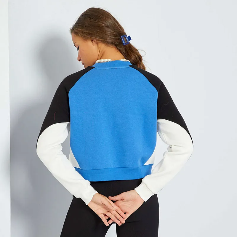 Sweat Whatever Kiabi - Bleu/Noir-1