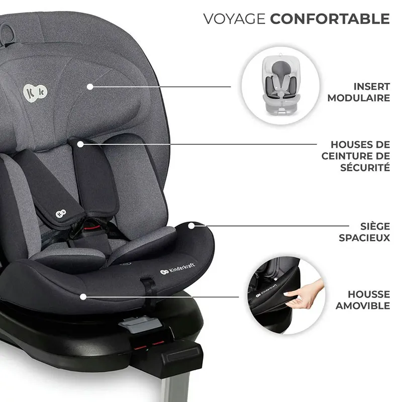 Siège-auto pivotant I-360 i-Size/Isofix 40-150 cm - Grey-10