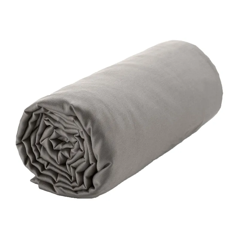 Drap-H. Satin de coton Bonnet 30cm - Gris clair-0