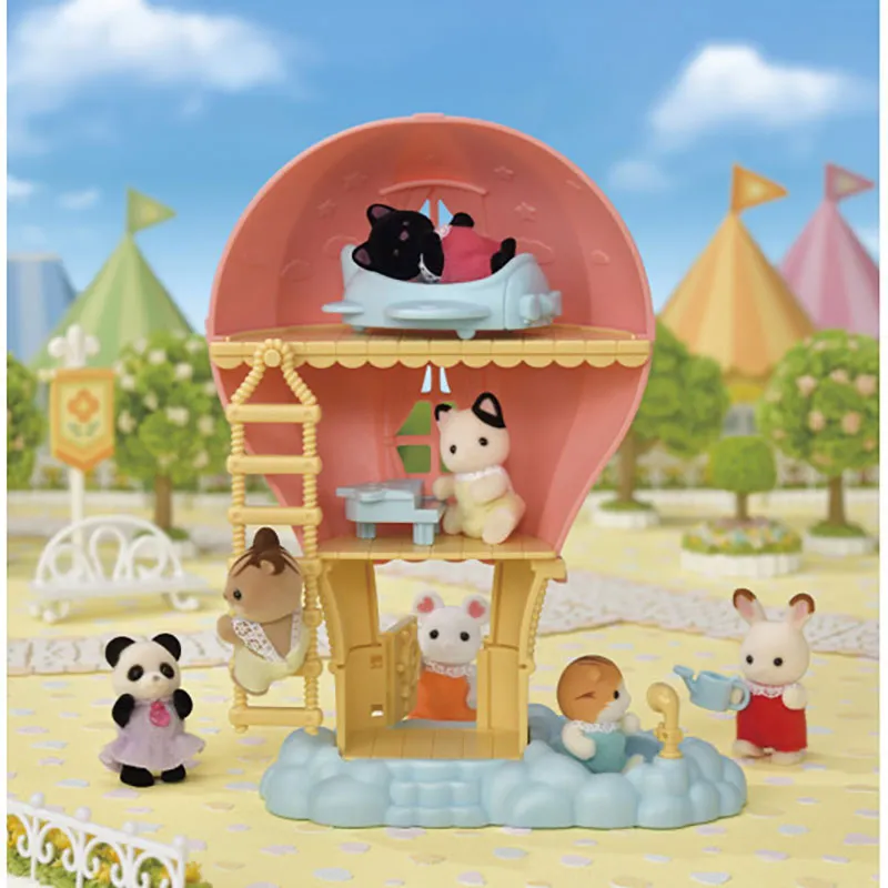Montgolfière des bébés & bébé chat bicolore - 5pcs-1