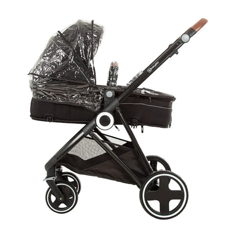 Trio Poussette transformable + Coque Gr.0+ Halime Anthracite/Noir - 0m+-14