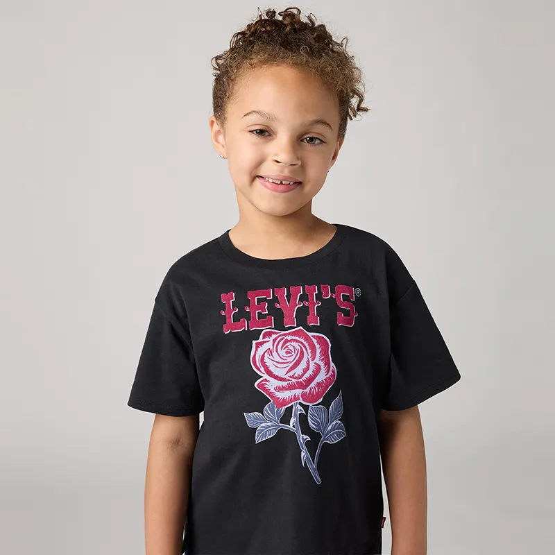 T-shirt MC Enfant Oversized Western - Jet Black-2