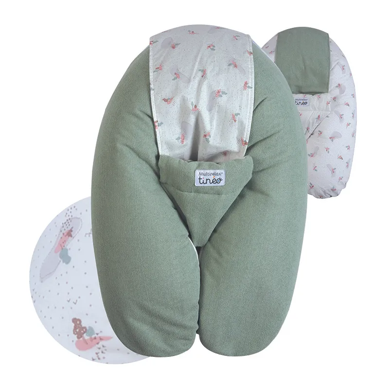 Coussin de maternité 3en1 Vert sauge - 78x44x150cm-5