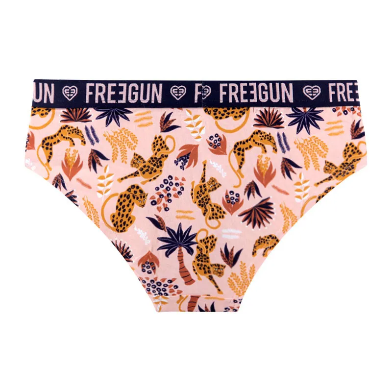3 Culottes Femme Coton Freegun - Bleu/Rose/Vert-7