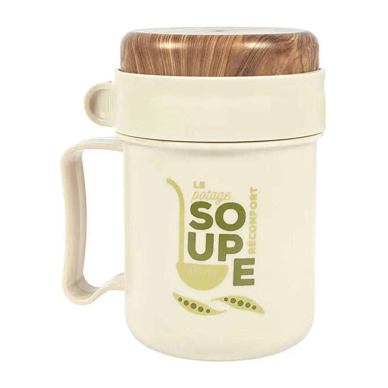 Mug & cuillere à soupe transportable Aléat. - 50cl-5