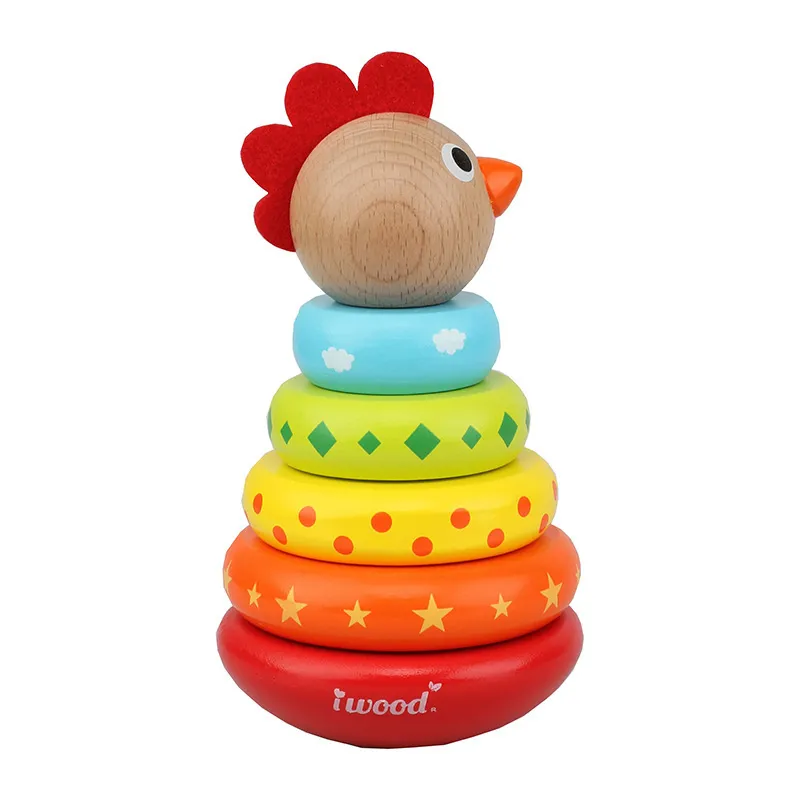 Anneaux empilables Poule - 12m+-0