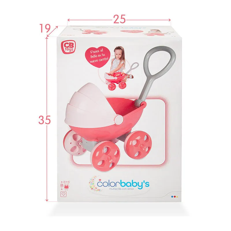 Poussette chariot pour poupée 2en1 - 18m+-2