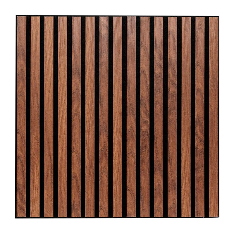 Panneau mural décoratif Colva Bois foncé - 60x60cm-3