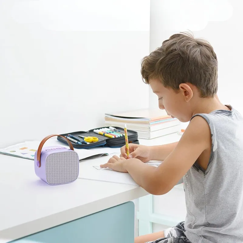 Kit Karaoké portable avec enceinte led Violet - 36m+-5