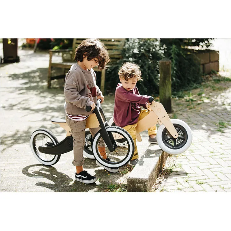 Draisienne 2en1 Cruise Noir/Naturel - 24m+-5