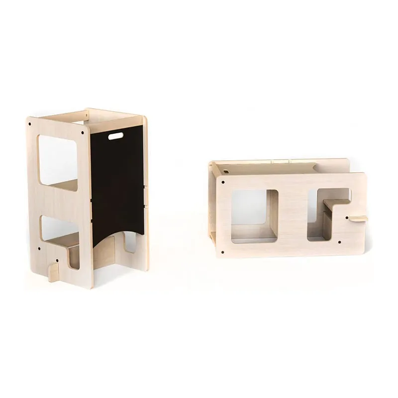 Tour d'apprentissage 2en1 Kule Flip Bois - 58x41x80cm-3
