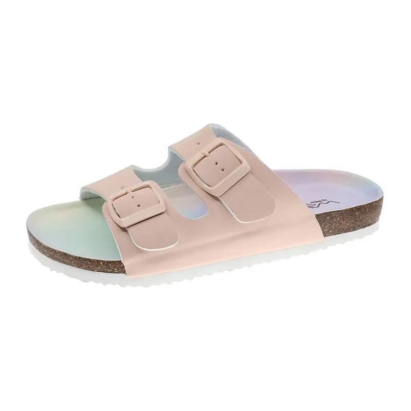 Sandales BIO Basic Femme - Rose-0
