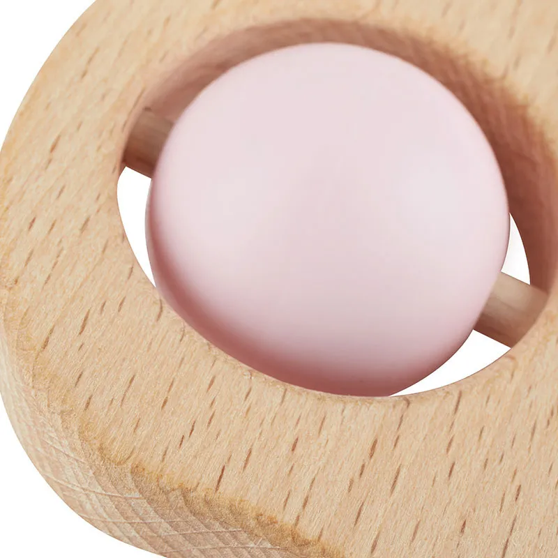 Anneau de dentition Bois/Silicone Chat - 0m+-5