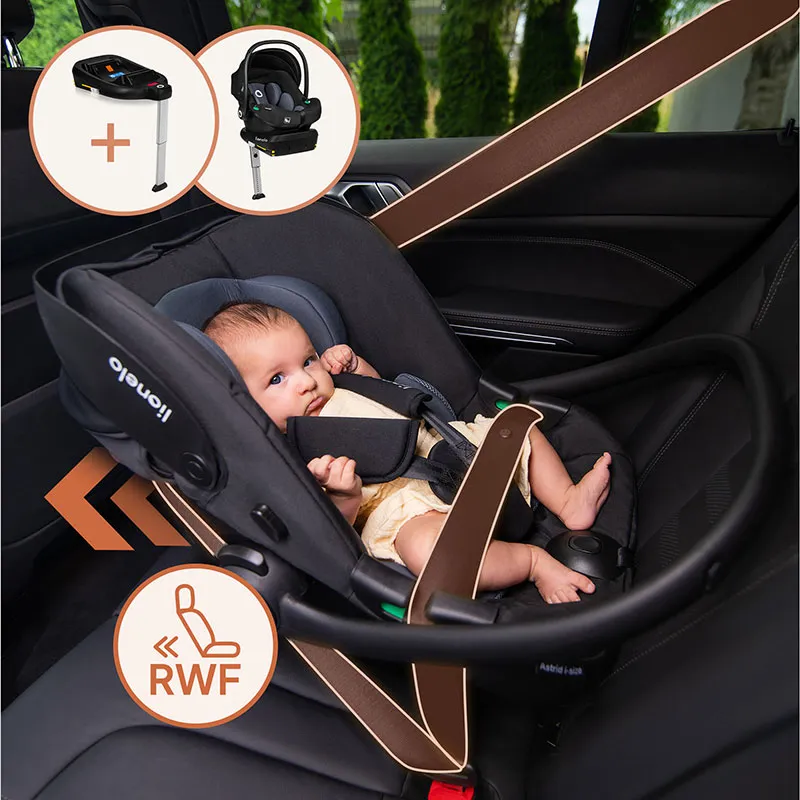 Siège-auto I-Size Astrid 40-87cm - Noir/Gris-4