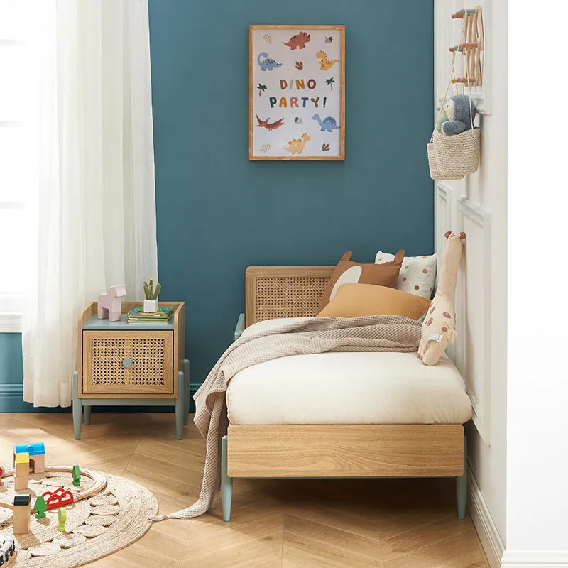 Lit bébé Pablo Bleu - 70x140cm-5